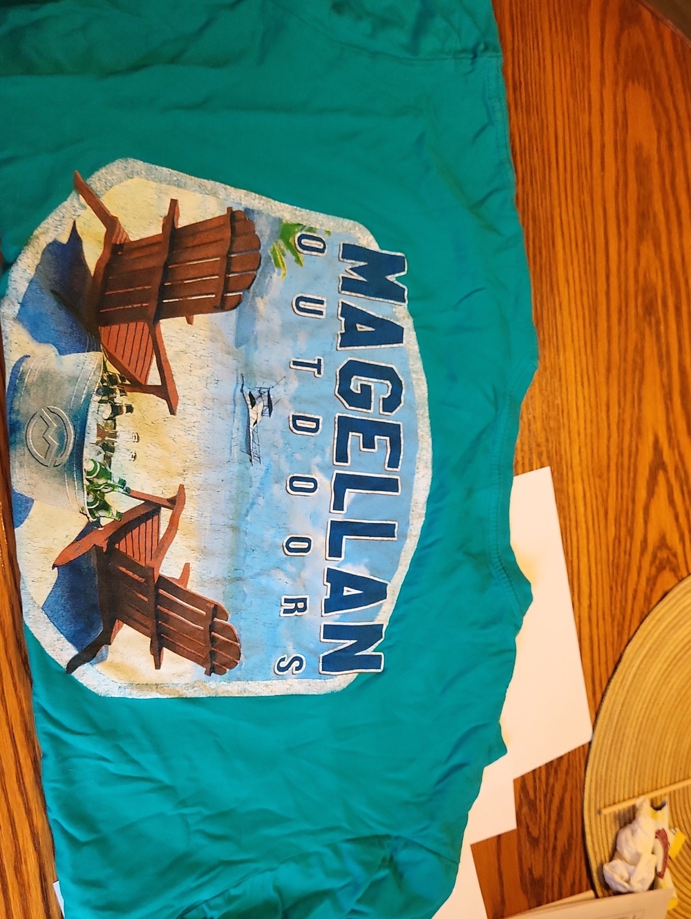 Magellan Outdoors Teal Beach Graphic Tee